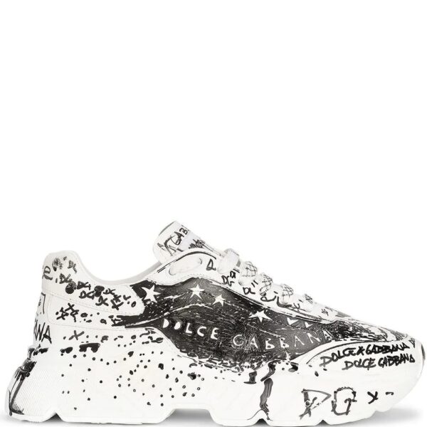 Dolce & gabbana  hand paint-print low-top sneakers
