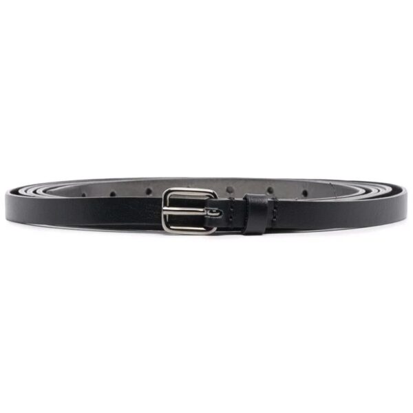 Karl Lagerfeld  thin grained leather belt