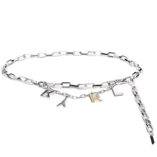 Karl Lagerfeld  letter-charm chain belt