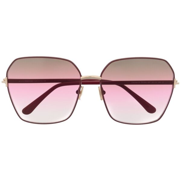 TOM FORD Eyewear oversized-frame gradient sunglasses
