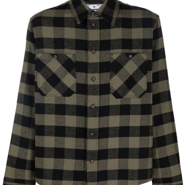 Off-white Arrows-print flannel shirt