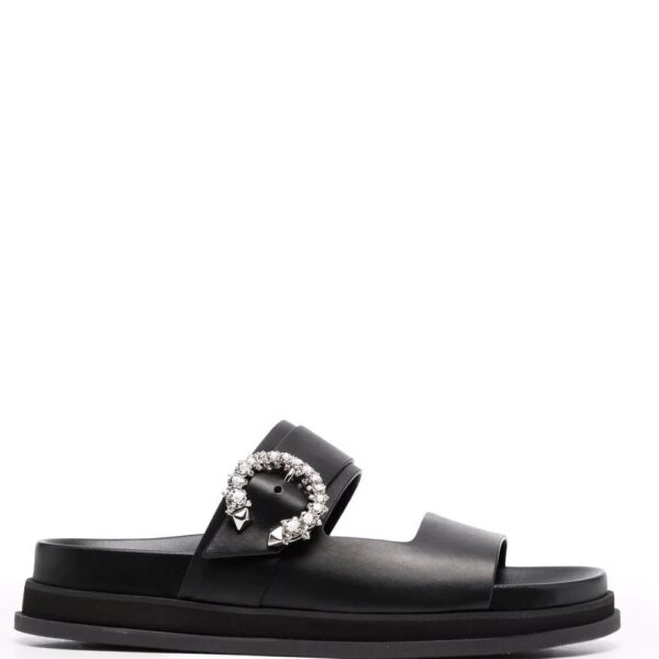 Jimmy Choo  Marga crystal-embellished open-toe slides