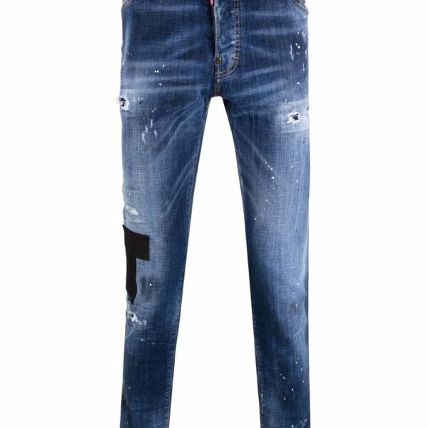 Dsquared2  distressed slim-fit jeans