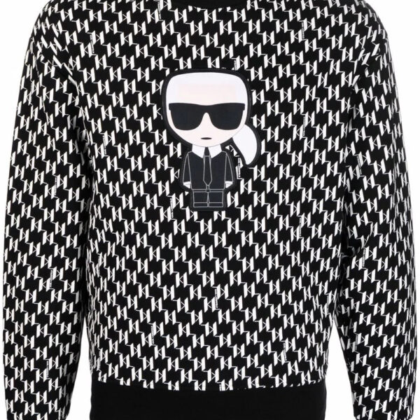 Karl Lagerfeld  Karl-patch monogram sweatshirt