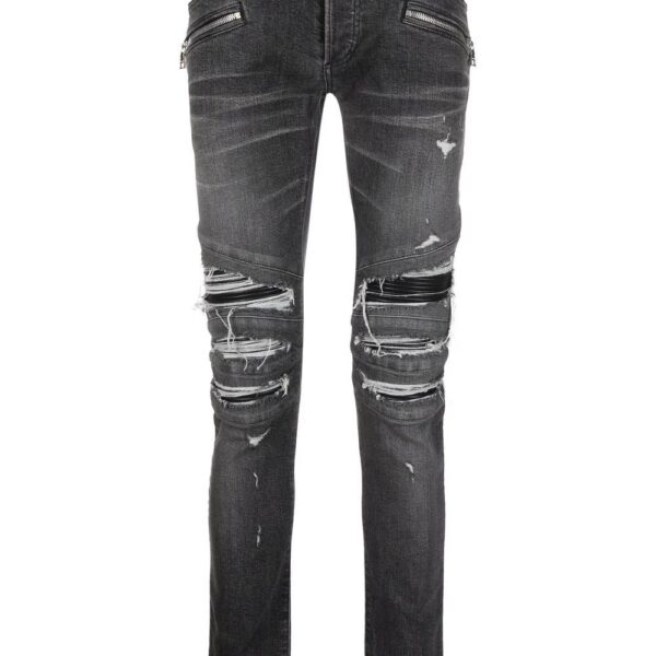 Balmain distressed skinny jeans