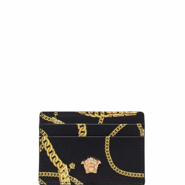 Versace  La Medusa chain-print card holder