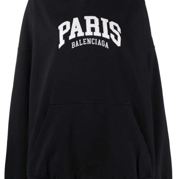 Balenciaga  logo-print pullover hoodie