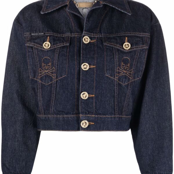 Philipp Plein  cropped denim jacket