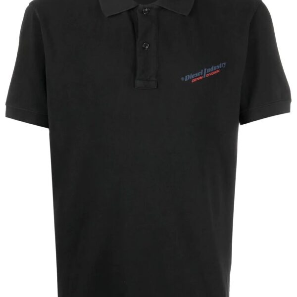 Diesel logo-print short-sleeved polo shirt