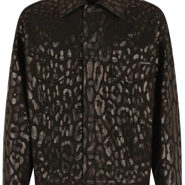 Dolce & Gabbana  leopard-print denim jacket