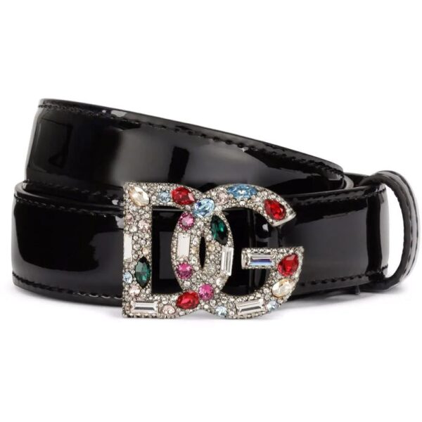 Dolce & Gabbana  logo-buckle leather belt