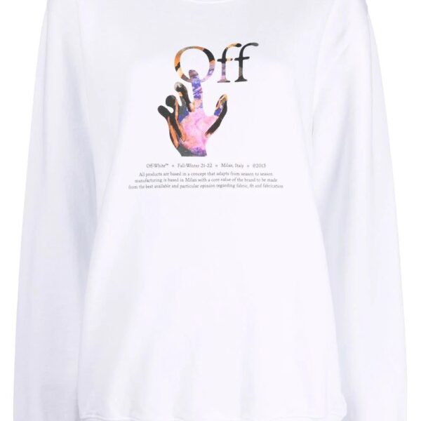 Off-White  Caravaggio Hand logo-print sweatshirt