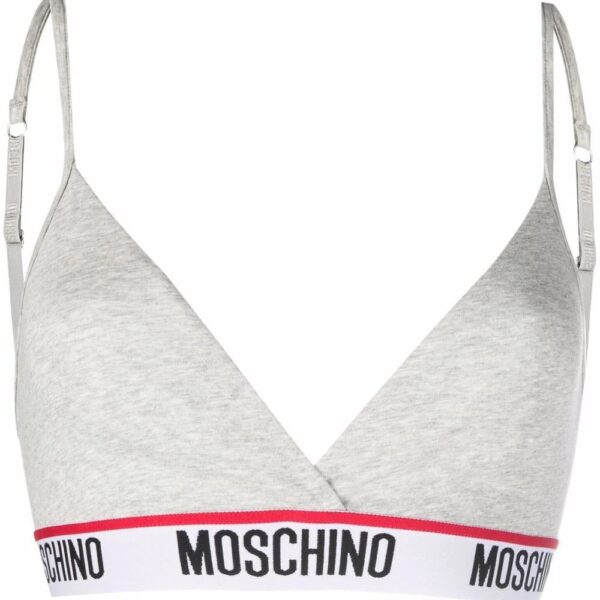Moschino  logo-tape triangle-cup bra
