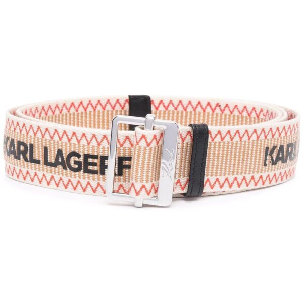 Karl Lagerfeld  logo-print webbing belt