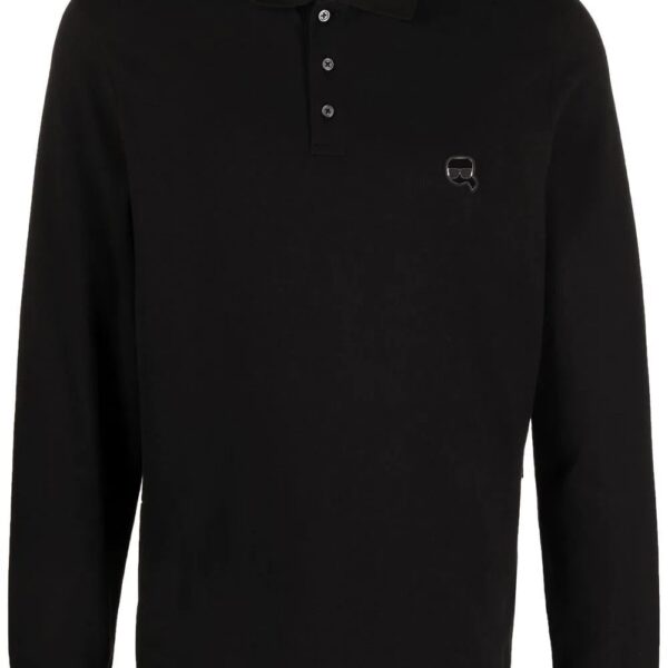 Karl Lagerfeld Ikonik Karl long-sleeved polo shirt