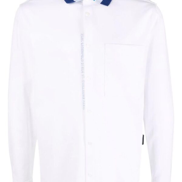 Karl Lagerfeld  stripe-knit jersey shirt