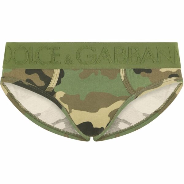 Dolce & Gabbana  logo-waistband camouflage briefs