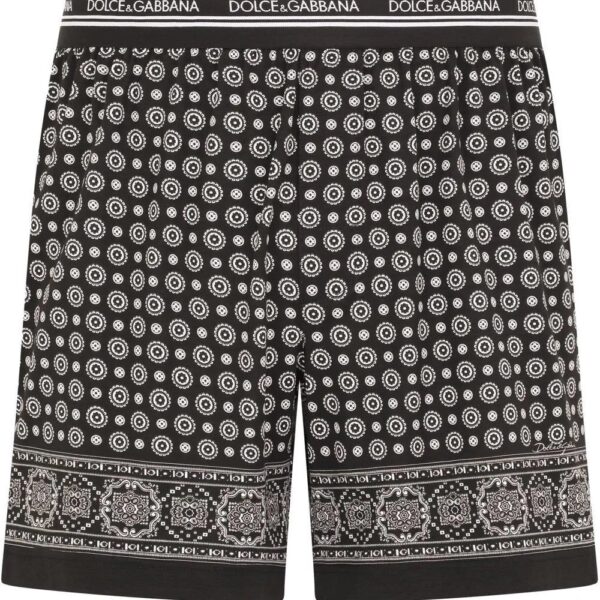 Dolce & Gabbana  logo-waistband patterned boxer shorts