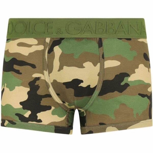 Dolce & Gabbana  camouflage logo-waistband boxers