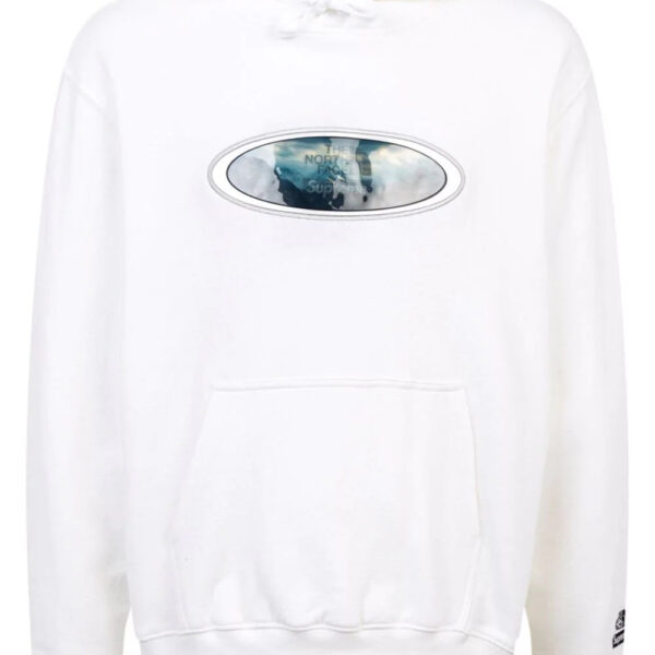 Supreme  x The North Face Lenticular Mountains hoodie