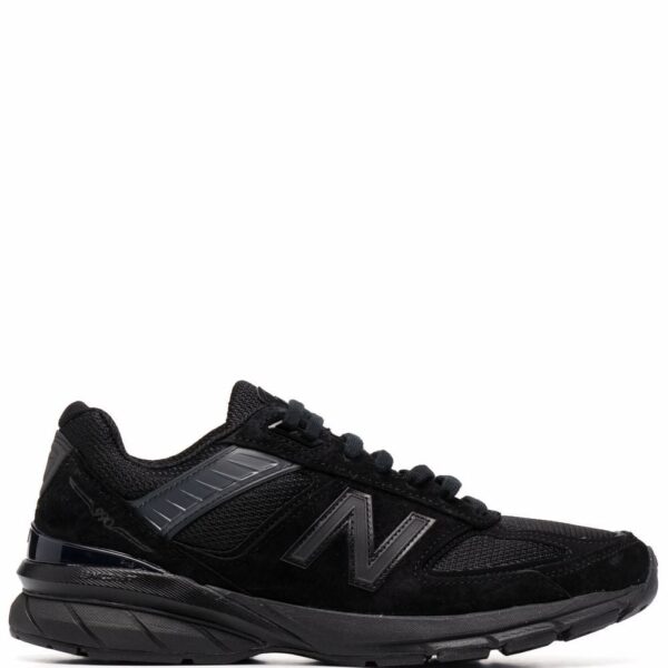 New Balance logo-patch panelled suede sneakers