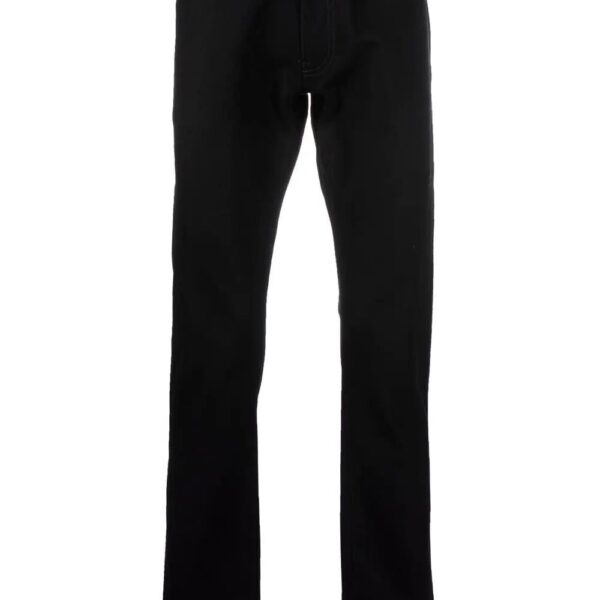 Off-White  Diag-stripe print slim fit jeans