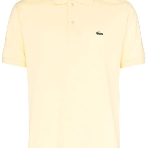 Lacoste logo-patch piqué polo shirt