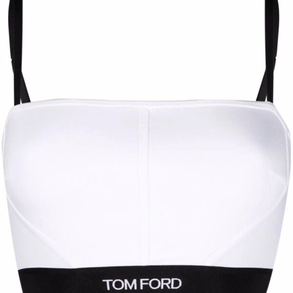 TOM FORD  long-line logo-band bra