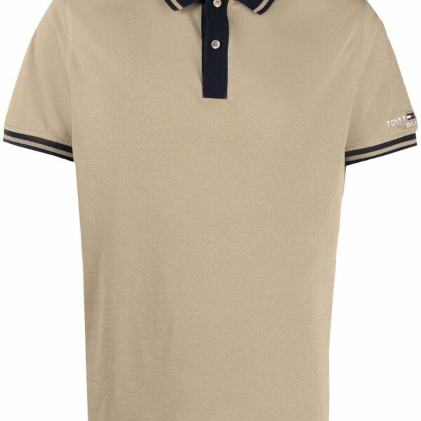 Tommy Hilfiger embroidered-logo cotton polo shirt