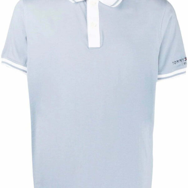 Tommy Hilfiger  contrast-trim cotton polo shirt