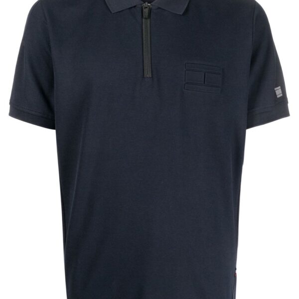 Tommy Hilfiger embossed-logo polo shirt