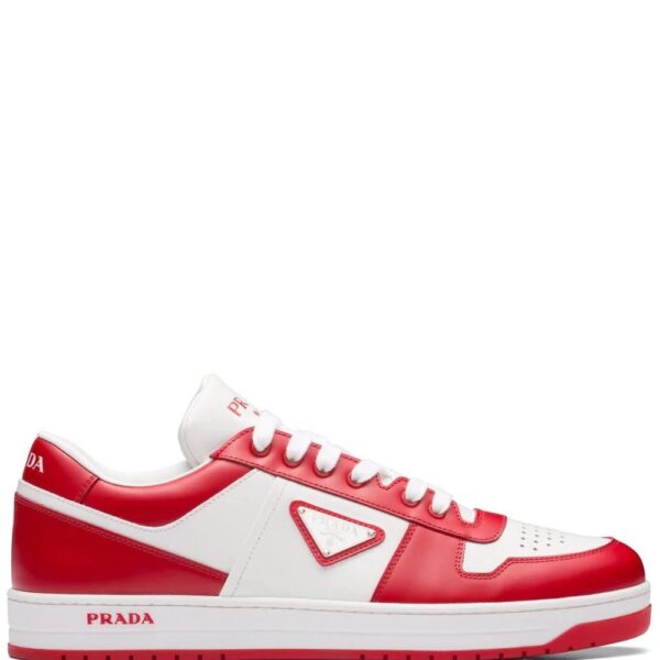 Prada  triangle logo-patch low-top sneakers