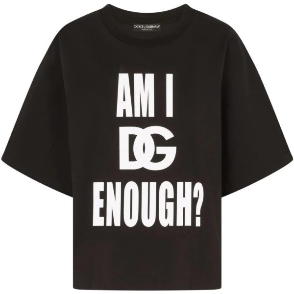 Dolce & Gabbana  Am I DG Enough? cotton-blend T-shirt