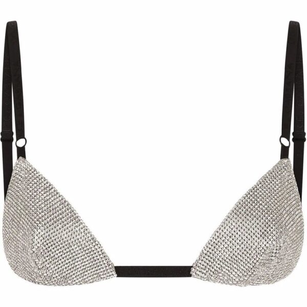 Dolce & Gabbana  crystal mesh triangle bra