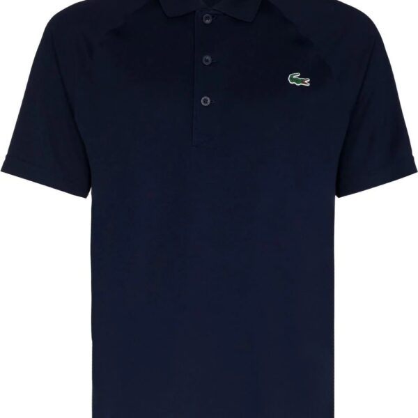 Lacoste logo-patch short-sleeved polo shirt