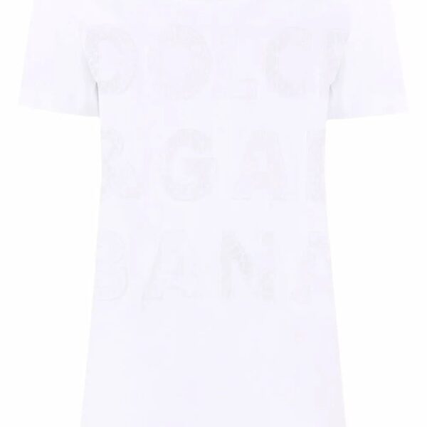 Dolce & Gabbana  openwork-logo cotton T-shirt