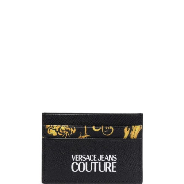 Versace Jeans Couture  baroque-print textured cardholder
