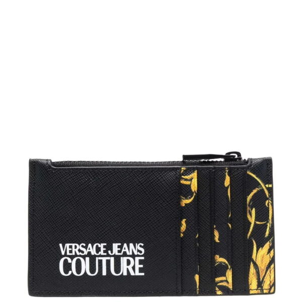 Versace Jeans Couture  baroque-print zip-up wallet