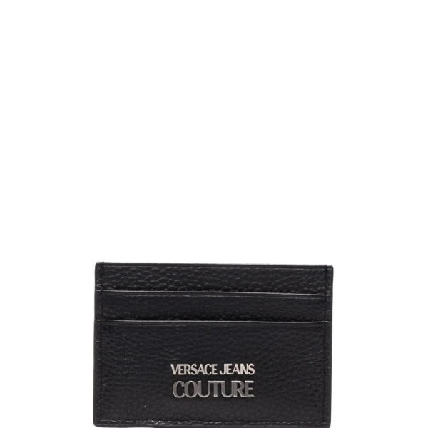 Versace Jeans Couture  grained logo-plaque cardholder