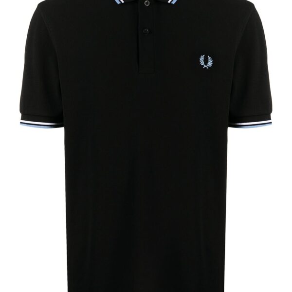Fred Perry embroidered-logo short-sleeved polo shirt