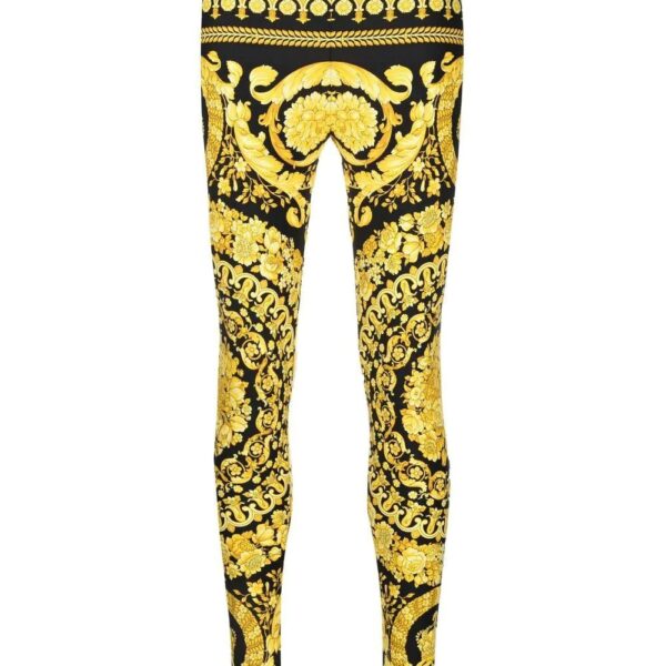 Versace  Barocco-print leggings