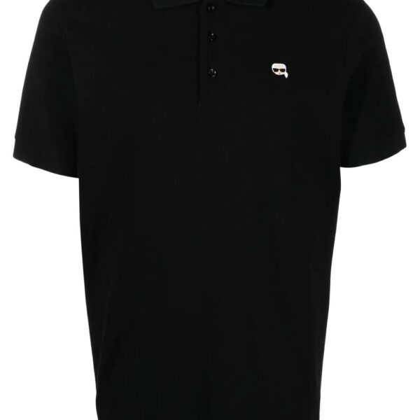 Karl Lagerfeld Ikonik embroidered polo shirt