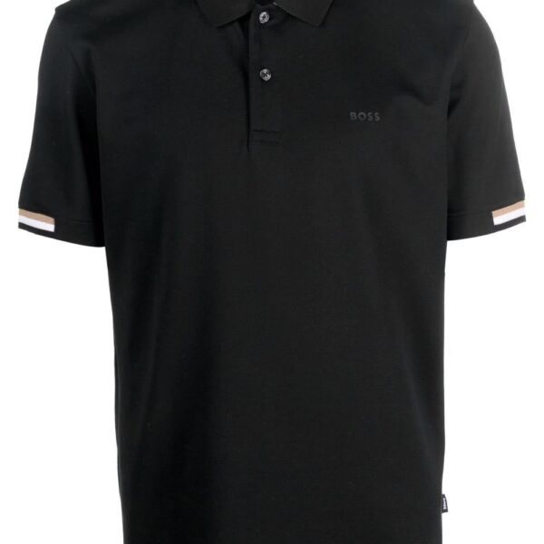 BOSS  stripe-trimmed polo shirt