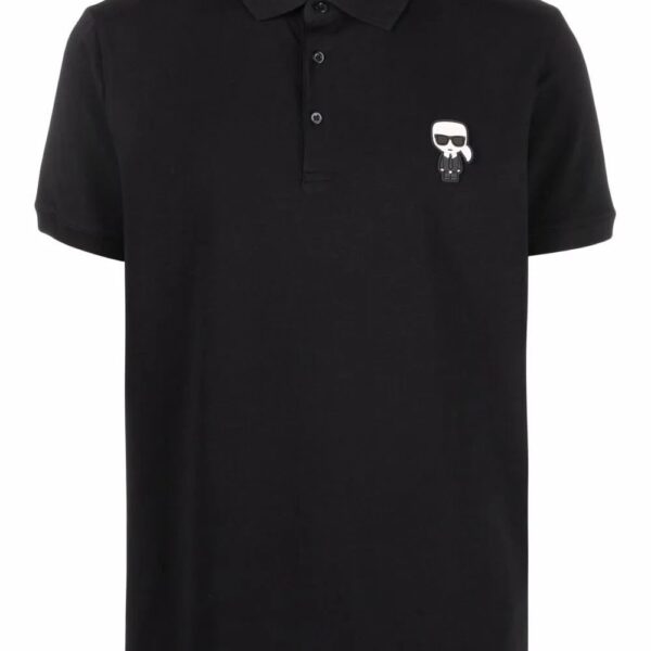 Karl Lagerfeld  logo-patch polo shirt