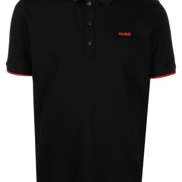 HUGO logo-print polo shirt