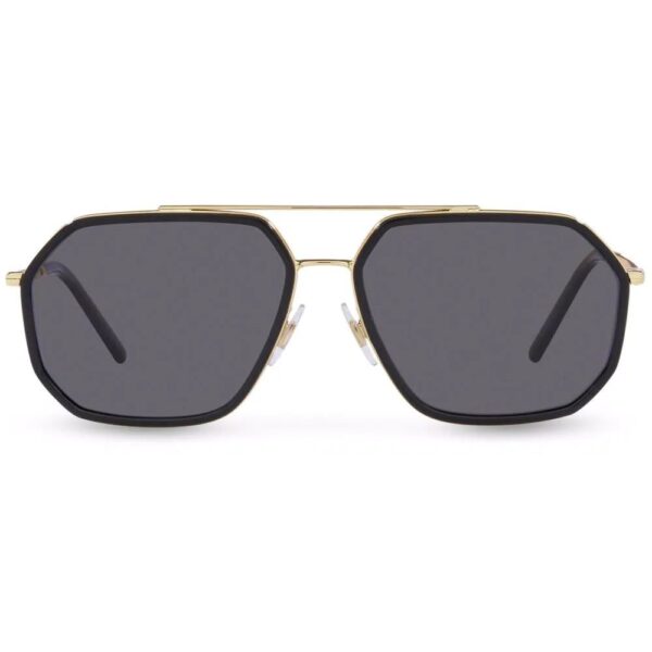Dolce & gabbana double-bridge pilot-frame sunglasses