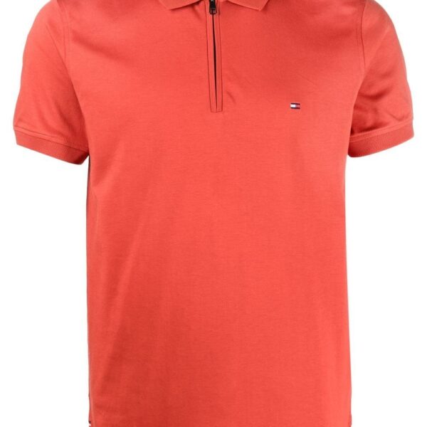 Tommy Hilfiger zip-up cotton polo shirt