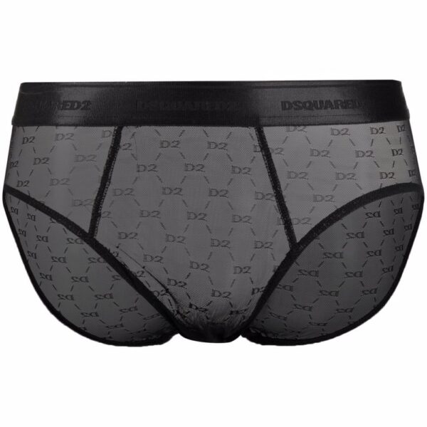 Dsquared2  logo-embroidered tulle-mesh boxers
