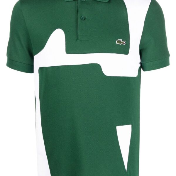 Lacoste logo-patch short-sleeved polo shirt