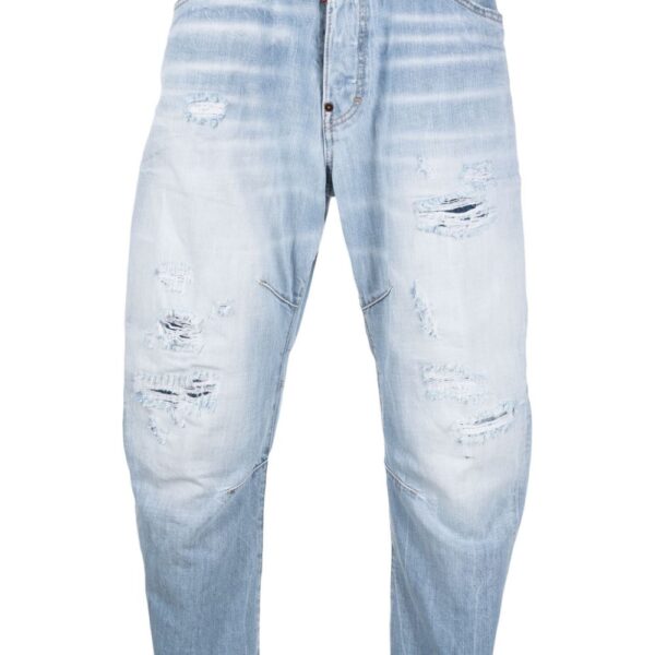 Dsquared2  distressed slim-cut jeans